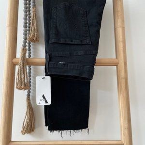 MOTHER denim jeans - Pixie Dazzler Ankle Fray in Black -  Size 30 - NEW WITH TAG